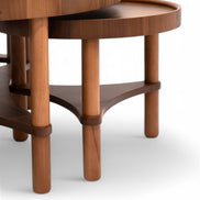 425 Walnut Coffee Table with 3 Side Tables