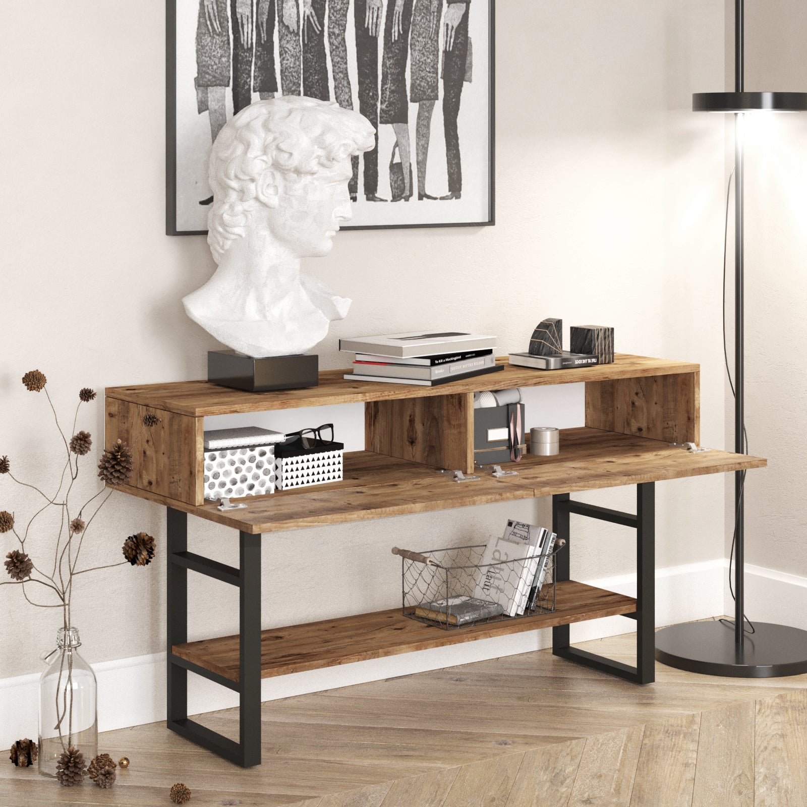 Solenne Entryway Table Pine