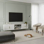 Orbis Tv Unit White 200cm