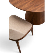 090 Round Dining Table Walnut
