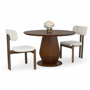 095 Round Dining Table Walnut