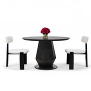 095 Round Dining Table Black