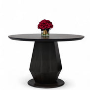 095 Round Dining Table Black