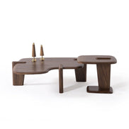 Craft Coffee Table Set Walnut