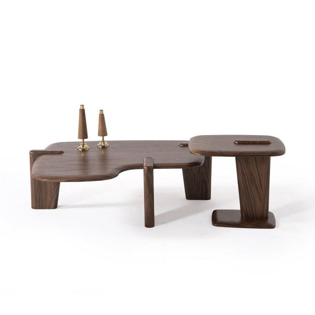 Craft Coffee Table Set Walnut
