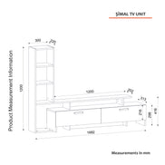 Siena TV Stand White