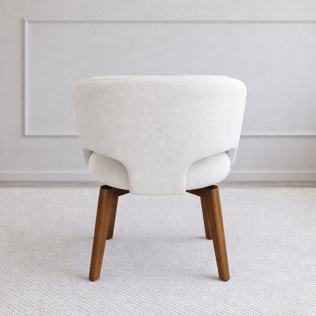 Ella Wood Swivel Dining Chair