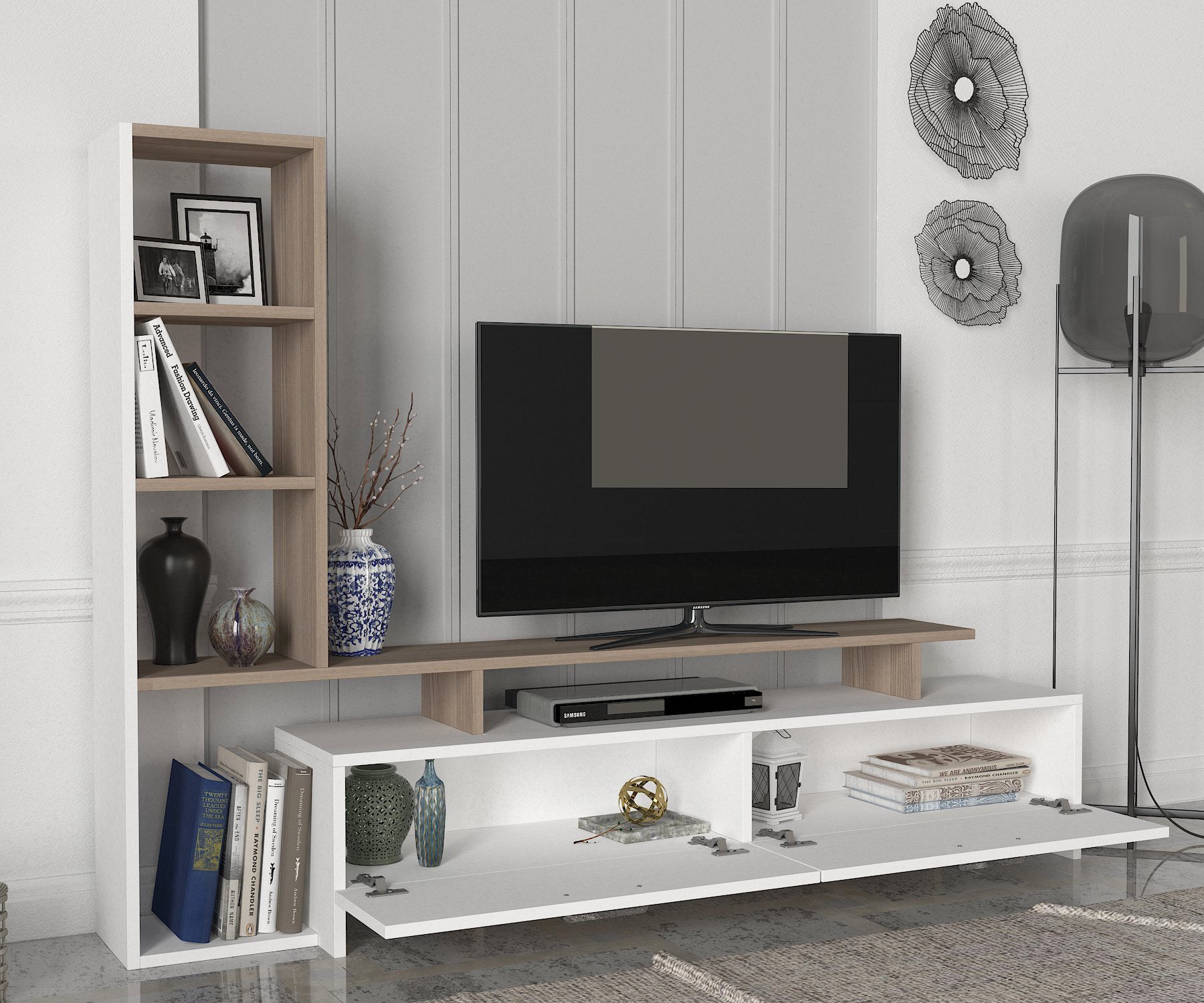 Siena TV Stand White
