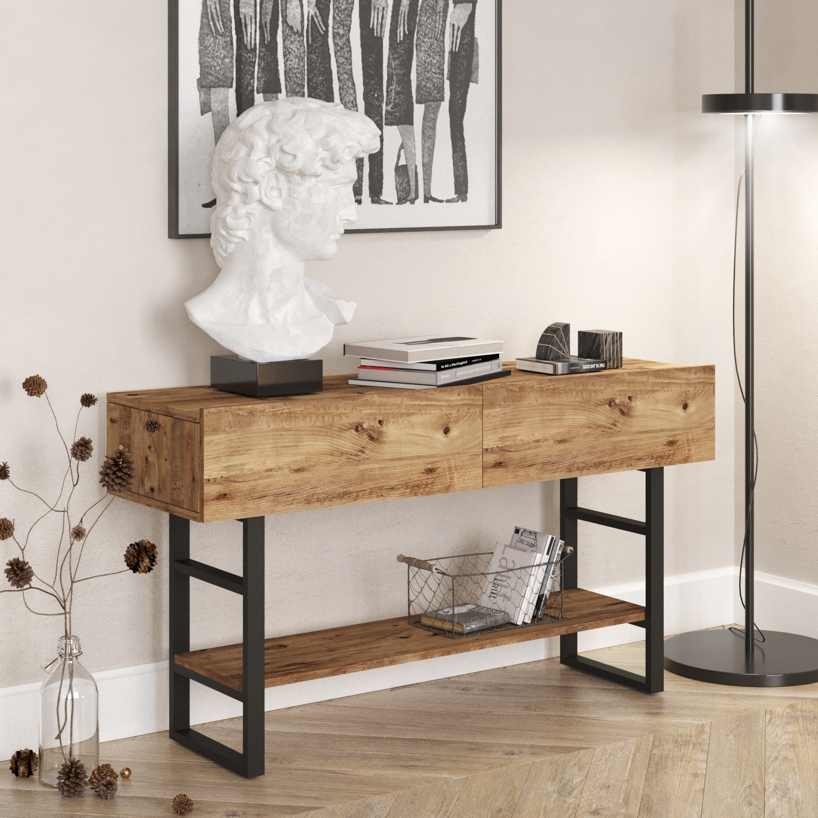 Solenne Entryway Table Pine