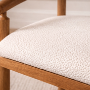 Kairo Wood Armchair White