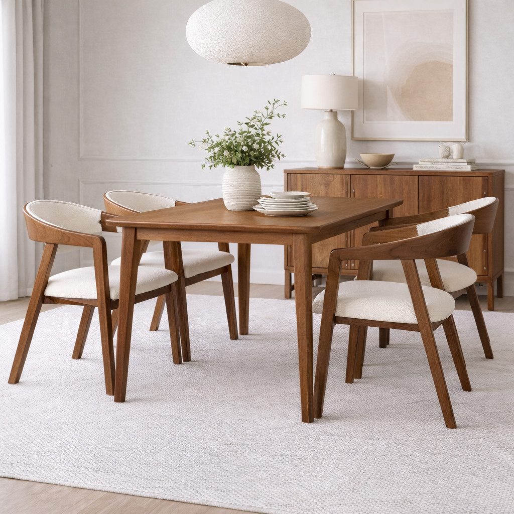 Mira Wood Armchair White