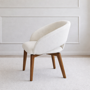 Ella Wood Swivel Dining Chair