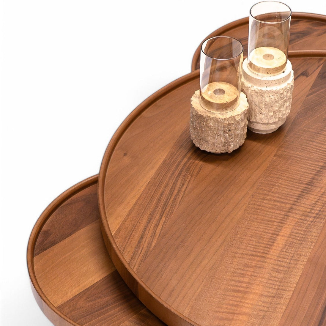 425 Walnut Coffee Table with 3 Side Tables