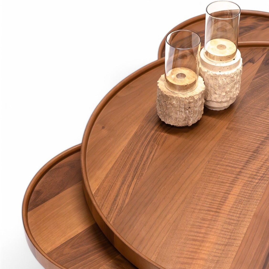 425 Walnut Coffee Table with 3 Side Tables
