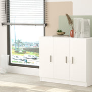 Valmere Book shelve file cabinet Wide White