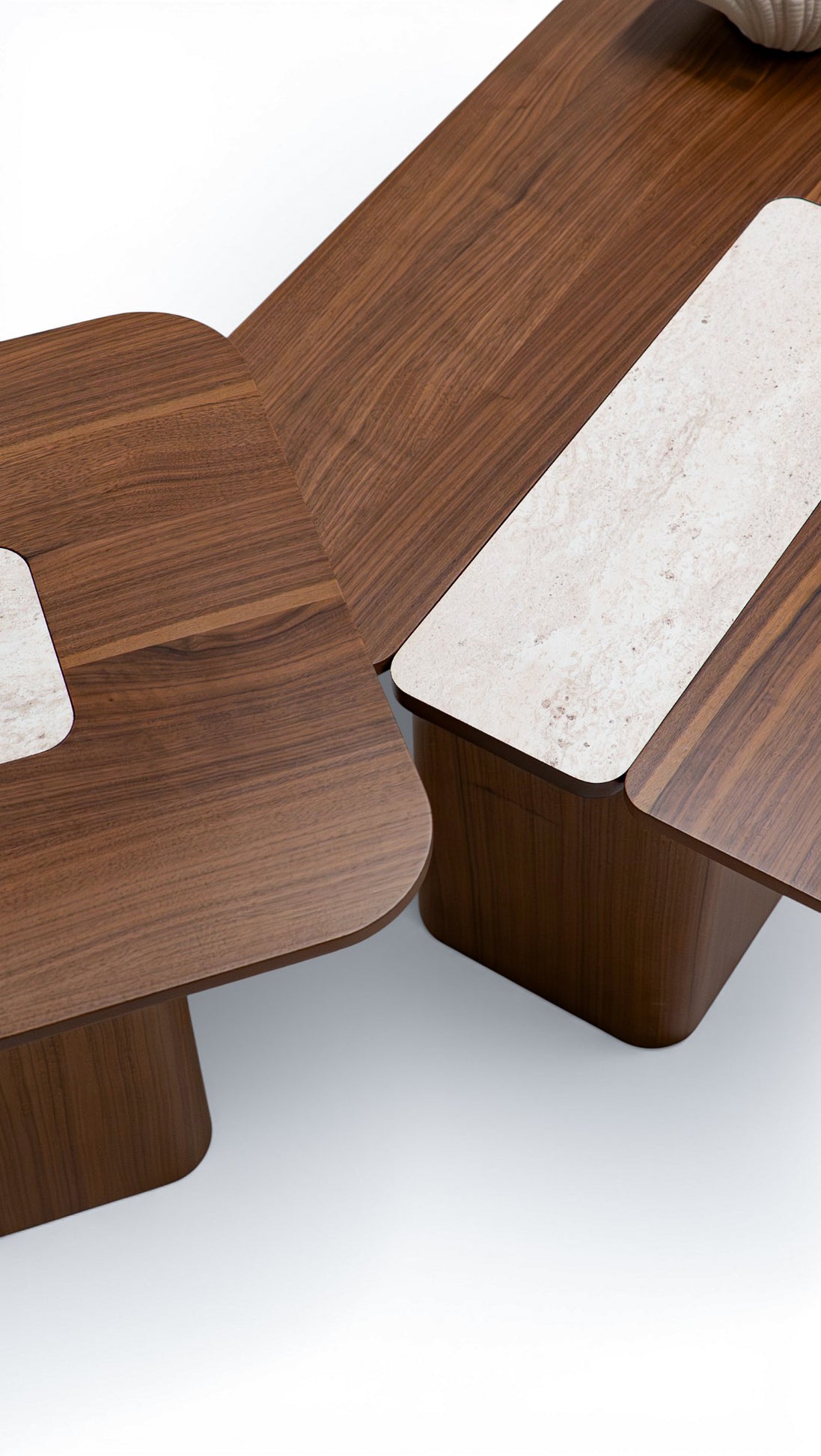 690 - 691 Walnut Coffee Table Set
