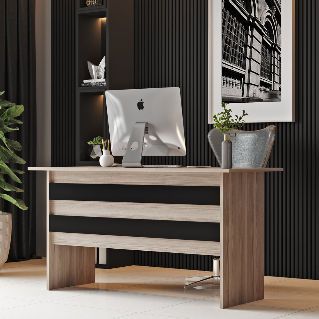 Valmere Office Desk Oak