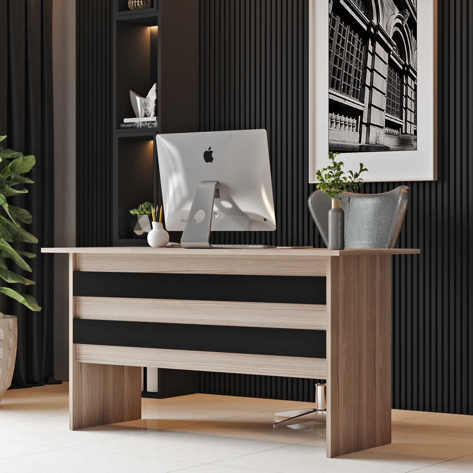 Valmere Office Desk Oak