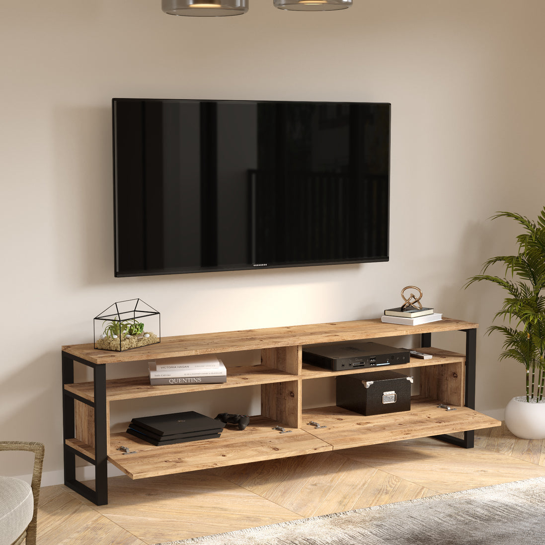 Solenne TV Unit Pine