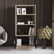 Valmere Book shelve file cabinet Tall Oak