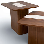 690 - 691 Walnut Coffee Table Set
