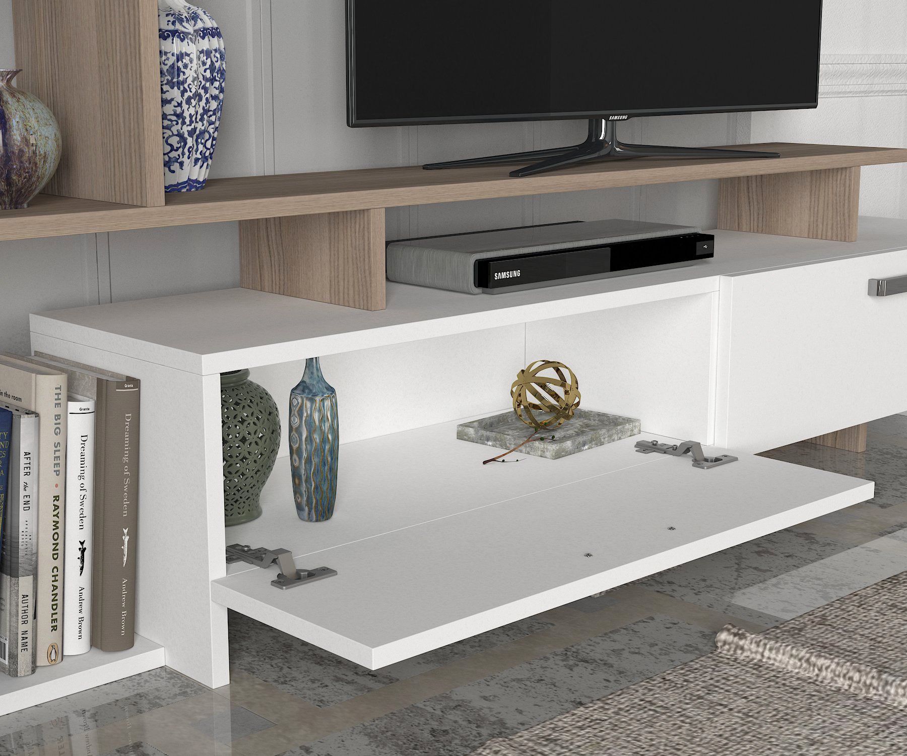 Siena TV Stand White