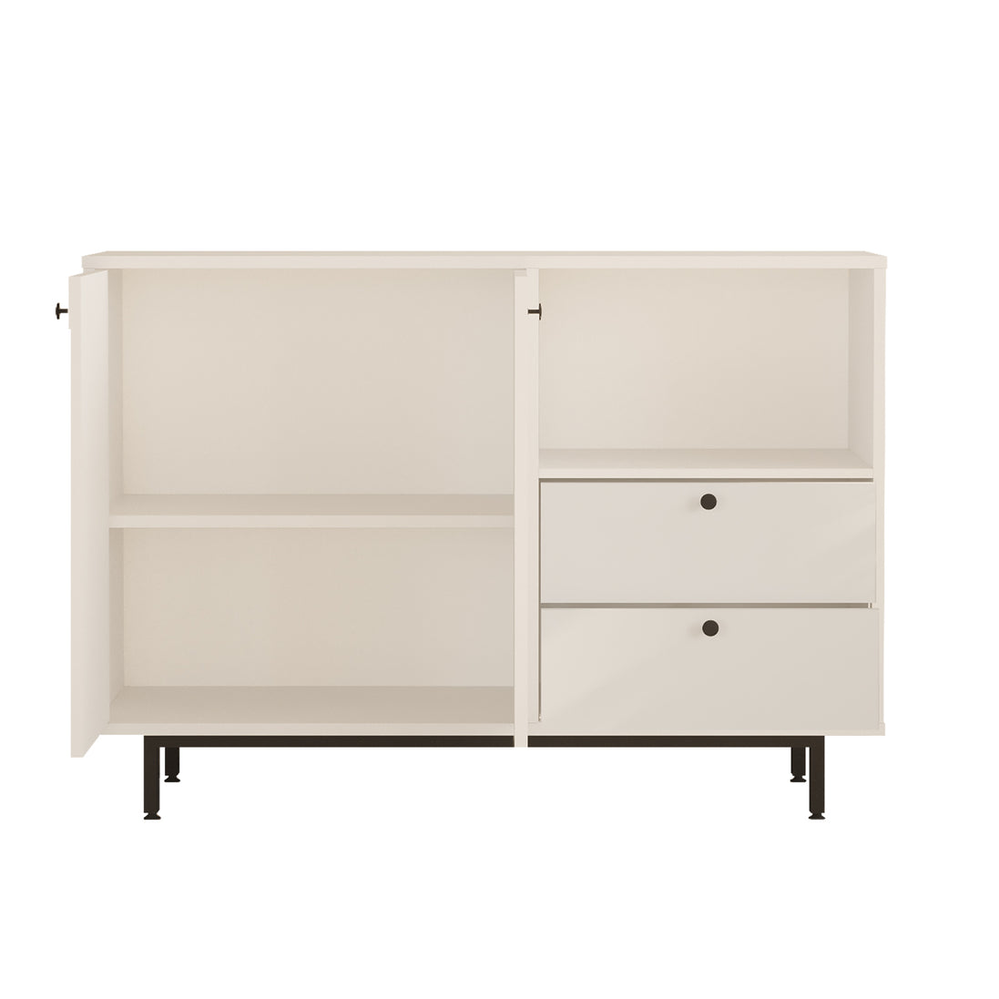 Lunaro Storage Cabinet with Shelves Large