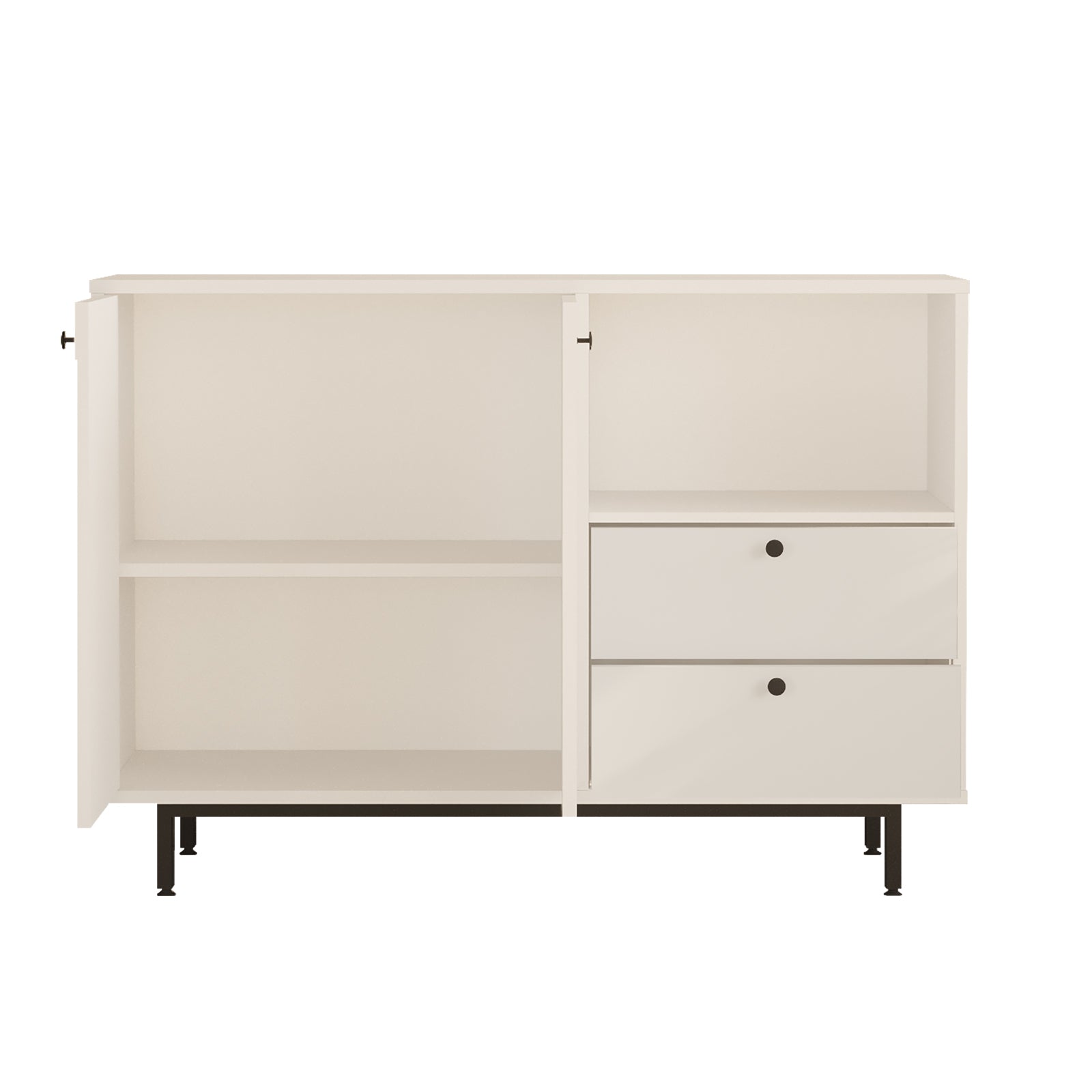 Lunaro Storage Cabinet with Shelves Large