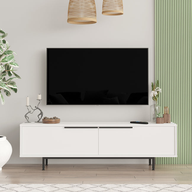 Frostveil TV Console White