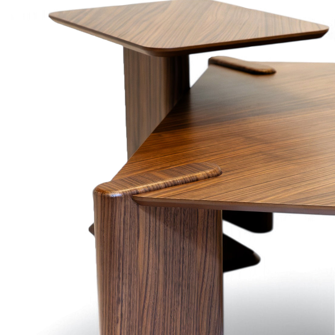 650 -  651 Coffee Table Set Walnut