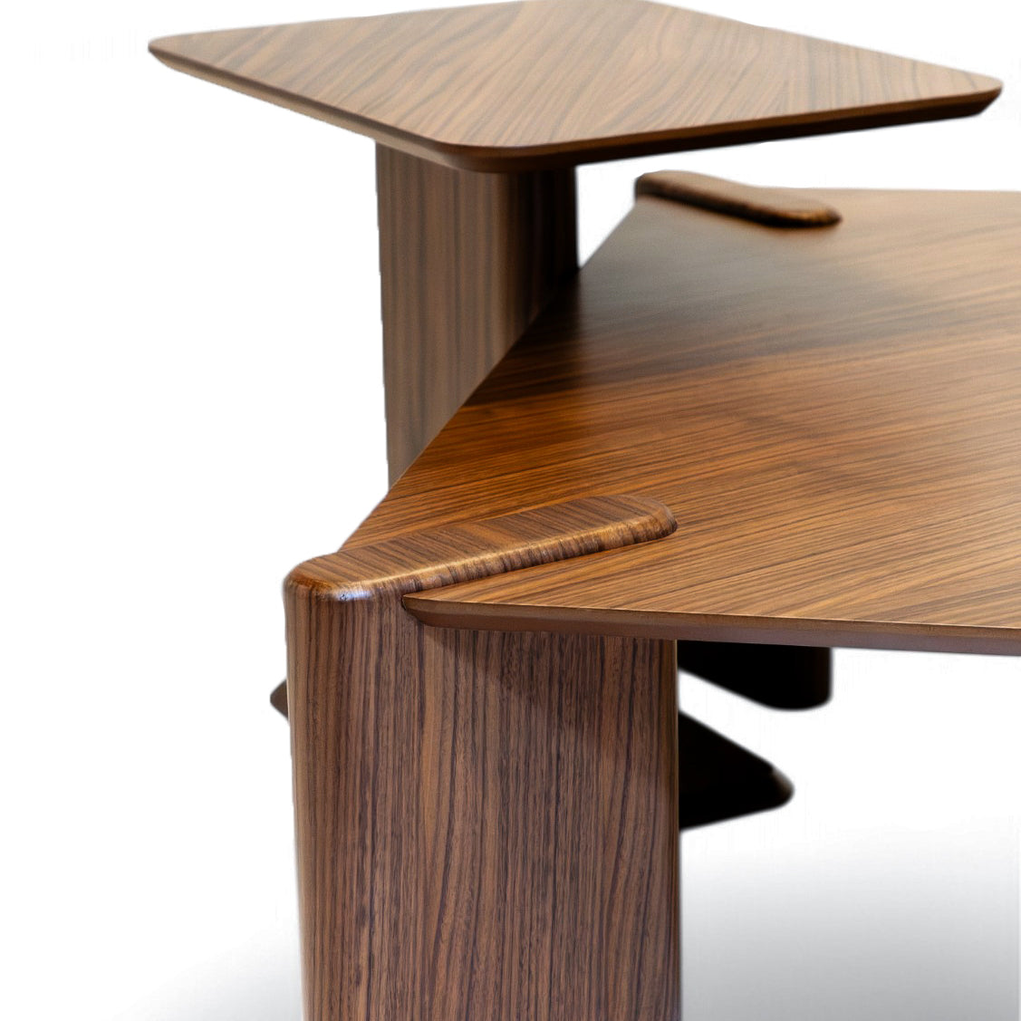 650 -  651 Coffee Table Set Walnut