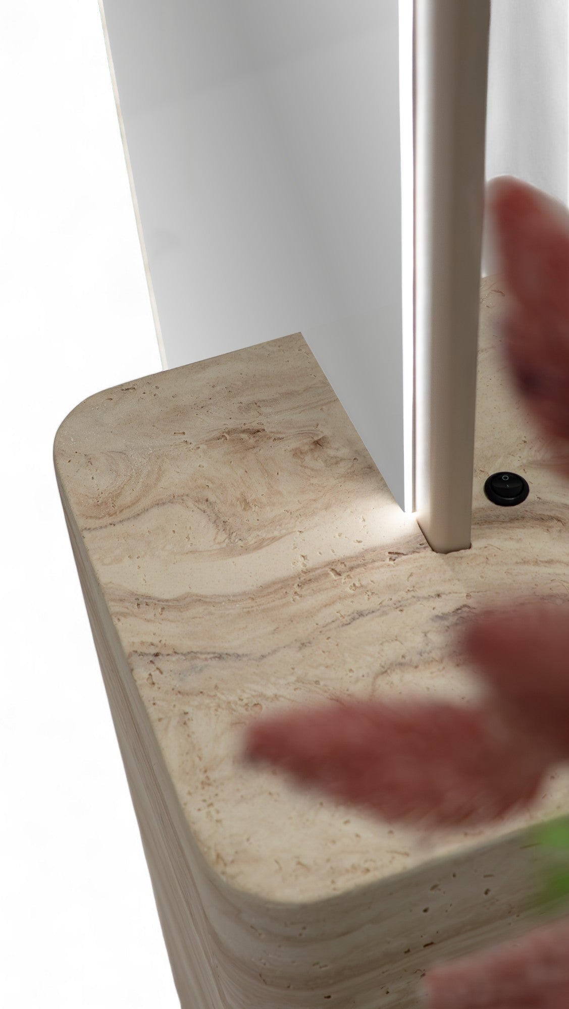 414 Travertine Mirror