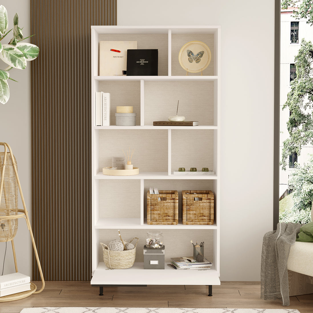 Frostveil BookShelf Storage Cabinet White