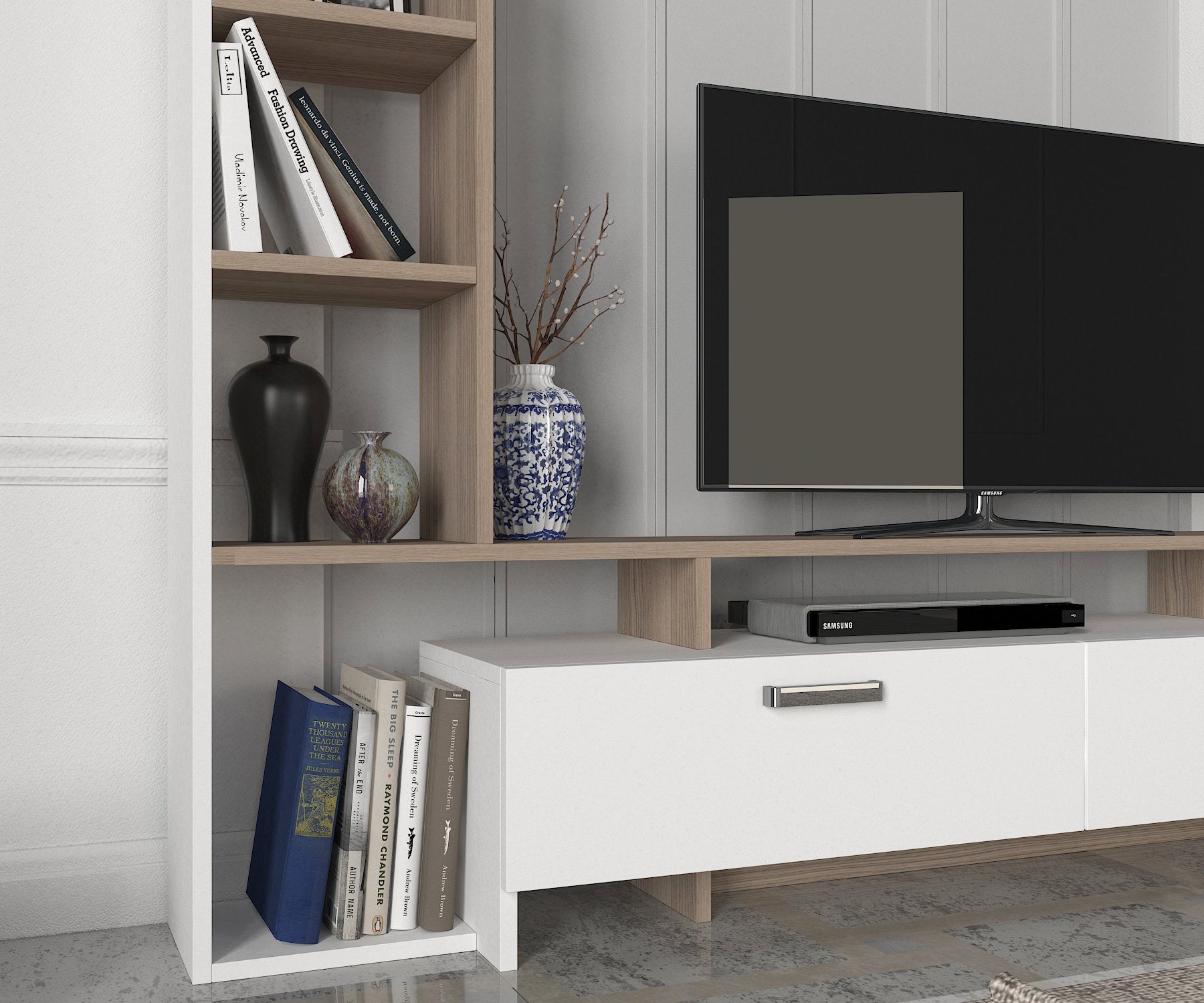 Siena TV Stand White