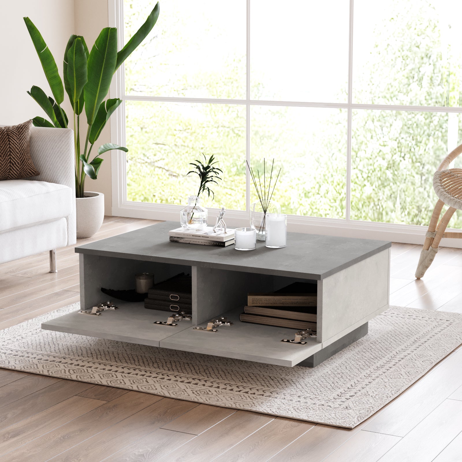 Teravista Coffee Table Concrete - Stone Finish