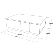 Teravista Coffee Table Concrete - Stone Finish