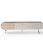 Discovery Tv Unit Cream Travertine 200cm