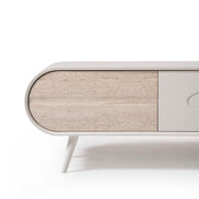 Discovery Tv Unit Cream Travertine 200cm