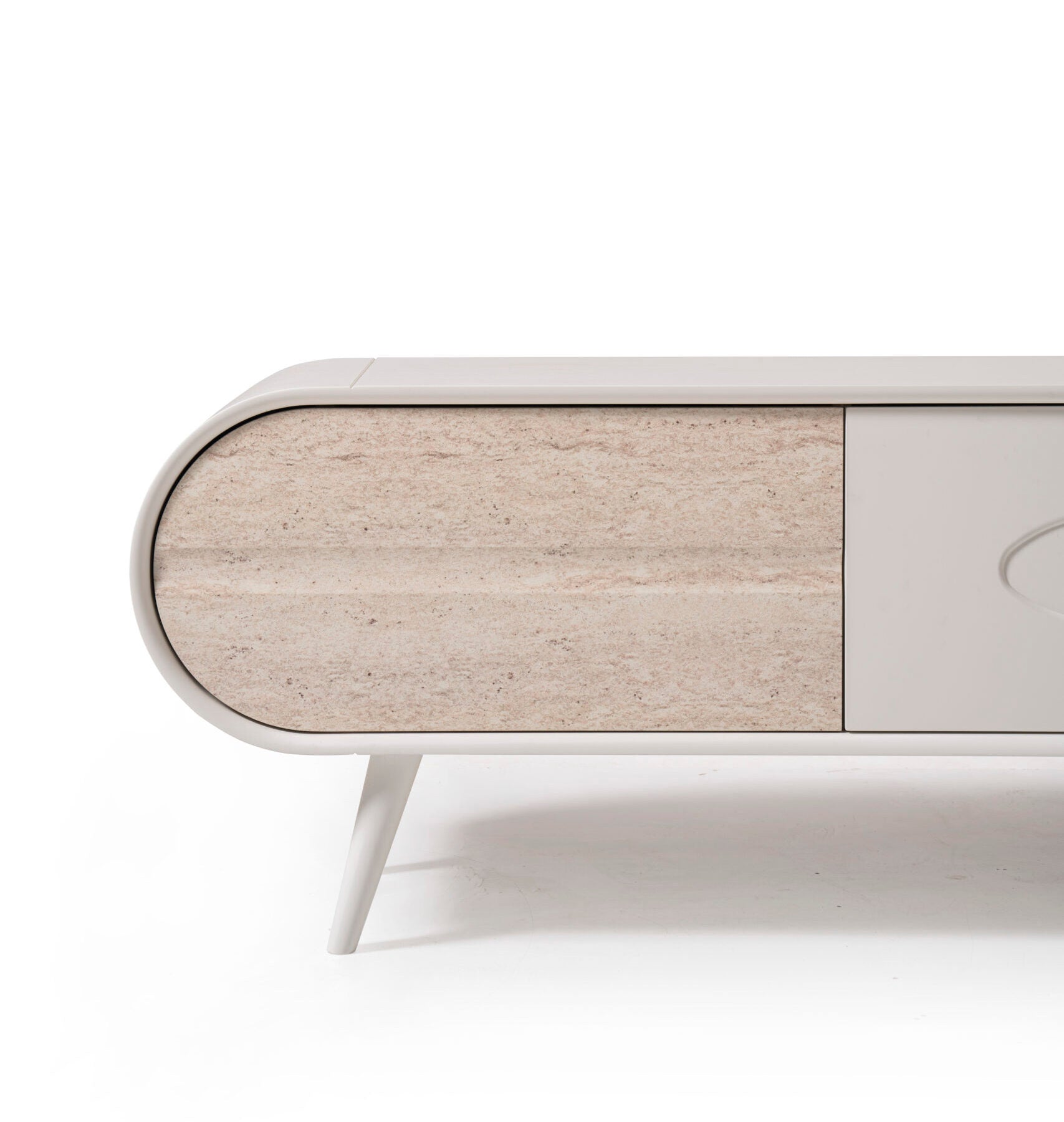 Discovery Tv Unit Cream Travertine 200cm