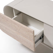 Discovery Tv Unit Cream Travertine 200cm