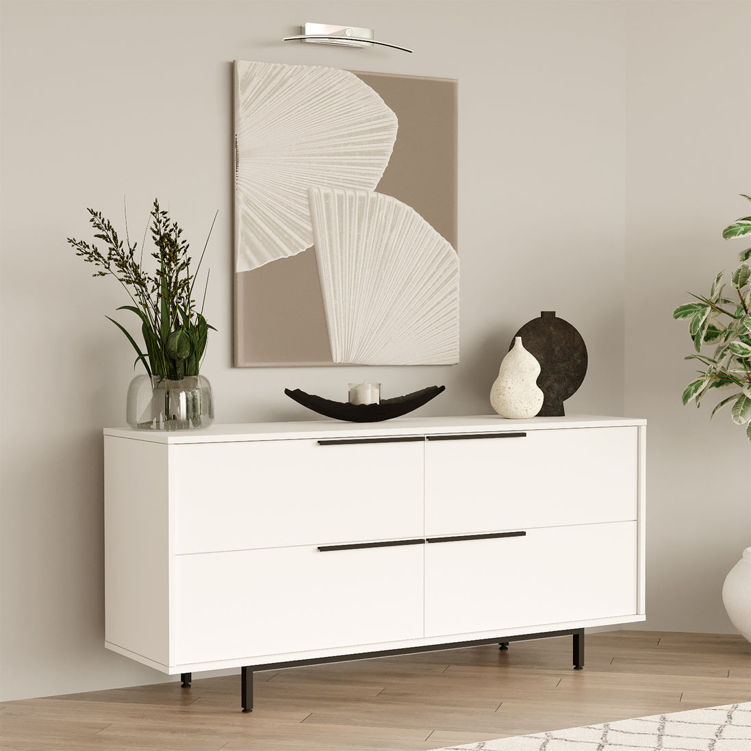 Wintermist Sideboard White