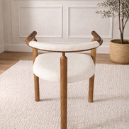 Kairo Wood Armchair White