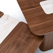 690 - 691 Walnut Coffee Table Set