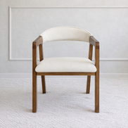 Mira Wood Armchair White