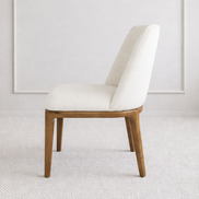 Arabia Wood Dining Chair White