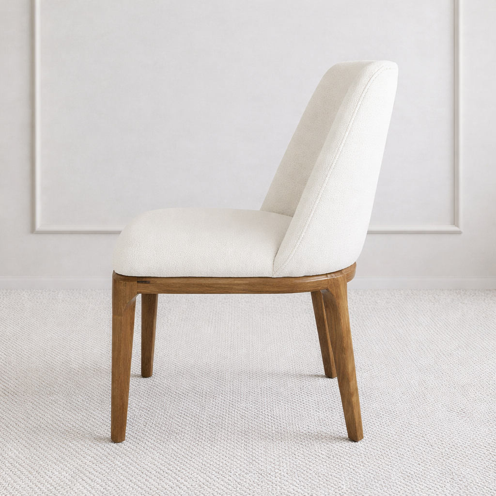 Arabia Wood Dining Chair White