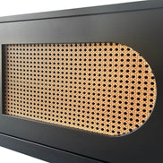 Claude Rattan Tv Unit Black 200cm