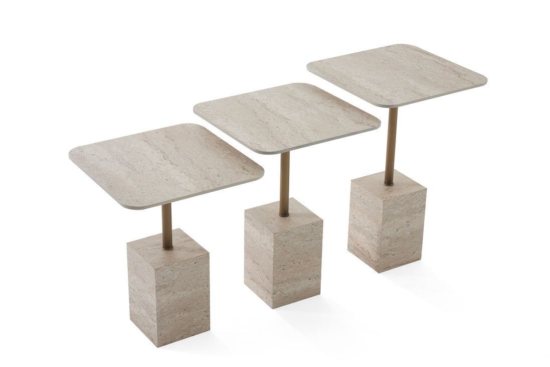 944 Travertine Nesting Tables