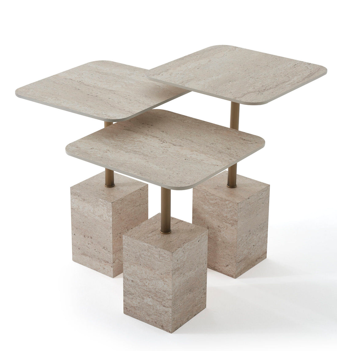 944 Travertine Nesting Tables