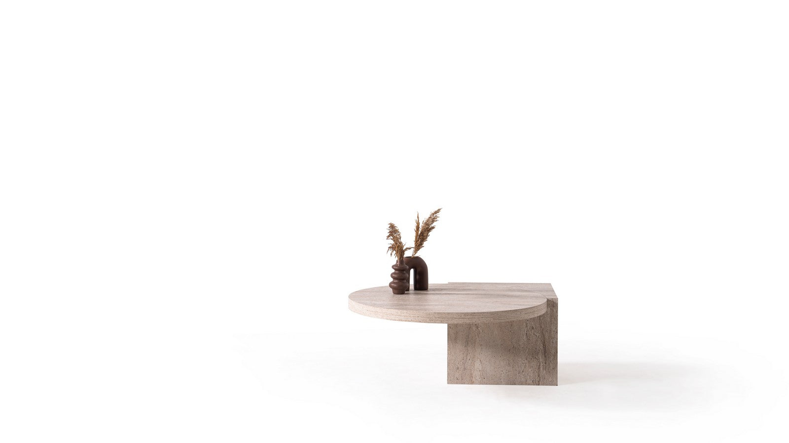 Supreme Travertine Coffee Table Set